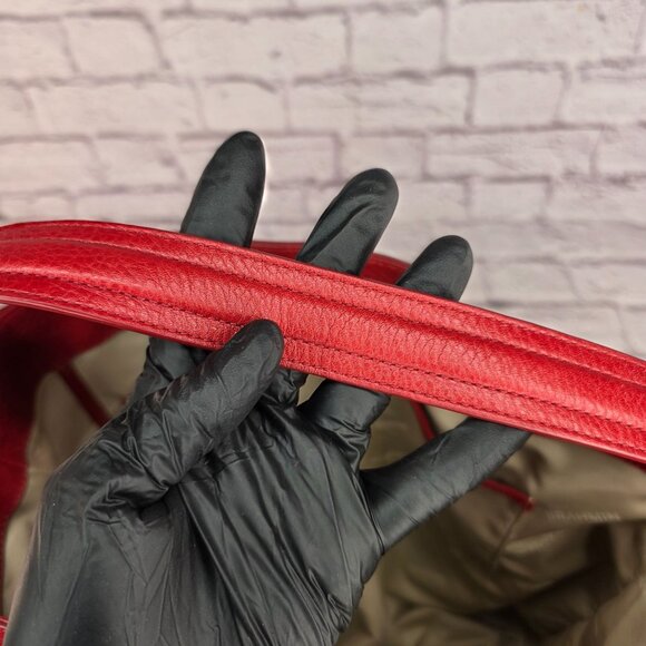Brahmin Parin Womens Shoulder Bag Radiant Red Mystic Leather w/ Dust Cover Gift - Picture 15 of 15
